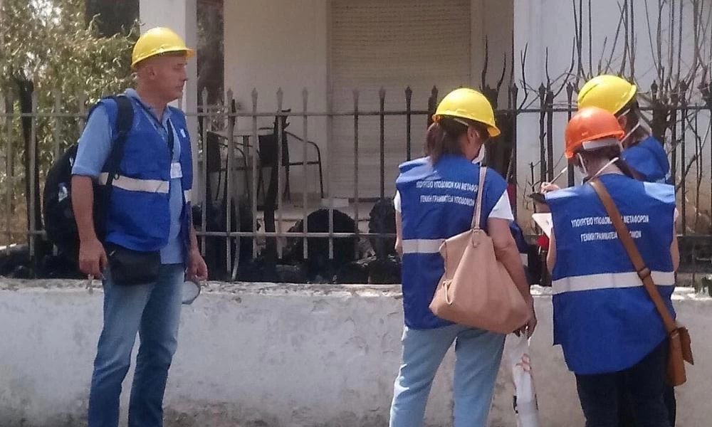Υπ. Υποδομών: Ξεκίνησε σήμερα η καταγραφή των ζημιών από τις πυρκαγιές